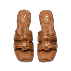 Clarks Ariany Mule Tan Leather כפכפי קלארקס לנשים