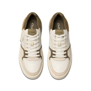 Clarks Courtlite2 Lo Dark Olive Combi נעלי סניקרס קלארקס לגברים