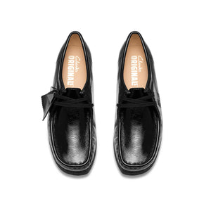 Clarks Wallabee. Black Pat מוקסין קלארקס לנשים