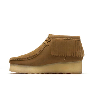 Clarks WBWedge Fringe Light Tan Women מגפי קלארקס לנשים