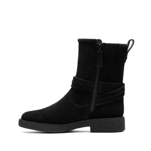 Clarks Nella Mid Black מגפי נשים קלארקס
