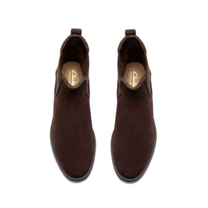 Clarks Nella Top Dark Brown Women מגפי קלארקס לנשים חום