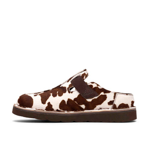 Clarks Solsbury Mule. Cow Print כפכפי קלארקס לנשים