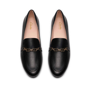Clarks Tamna Iris Black נעלי מוקסין קלארקס