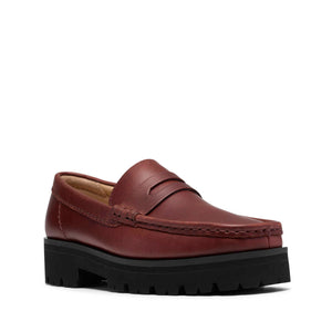 Clarks Yukoner Penny Mahogany נעלי מוקסין קלארקס לנשים