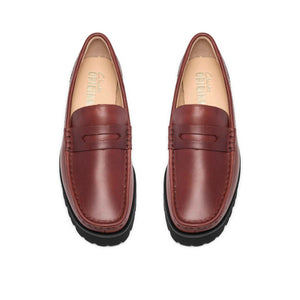 Clarks Yukoner Penny Mahogany נעלי מוקסין קלארקס לנשים