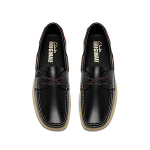 Clarks Godney Boat Black נעלי קלארקס מוקסין לנשים