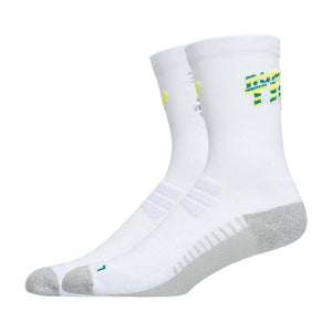 Asics Performance Run Crew Sock Unisex Blue Fade Jasper Green Citron גרבי אסיקס לריצה