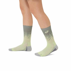 Asics Performance Run Crew Sock Unisex Monument Blue Jasper Green גרבי אסיקס לריצה