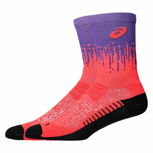 Asics Performance Run Crew Sock Unisex Edo Purple Flash Red גרבי אסיקס לריצה