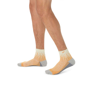 Asics Performance Run Quarter Sock Unisex Oyster White Sandstorm גרבי אסיקס לריצה