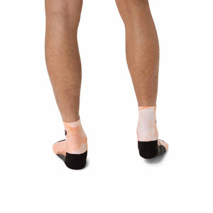 Asics Performance Run Quarter Sock Unisex Brilliant White Orange Glow גרבי אסיקס לריצה