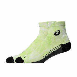 Asics Performance Run Quarter Sock Lime Green גרבי ריצה אסיקס