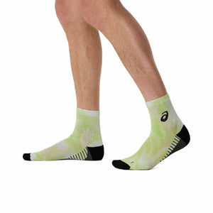 Asics Performance Run Quarter Sock Lime Green גרבי ריצה אסיקס