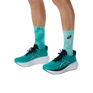 Asics Performance Run Crew Sock Wave Teal גרבי ריצה אסיקס