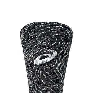 Asics Fujitrail Graphic Crew Sock Unisex - Black Cloud Grey גרבי ריצה אסיקס