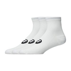Asics 3 Pack Quarter Sock Unisex - Brilliant White שלישיית גרבי אסיקס
