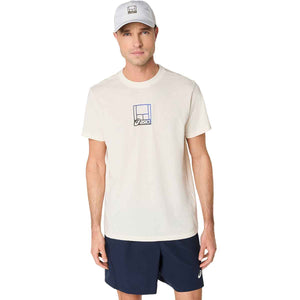 Asics Court Core Graphic Cap Unisex Cream Unisex כובע טניס יוניסקס