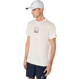 Asics Court Core Graphic Cap Unisex Cream Unisex כובע טניס יוניסקס
