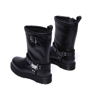 Dr. Martens Anistone Hi Pull On Boot Unisex מגפי ד"ר מרטינס אניסטון שחור