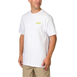 Reef Wellie Floral Tee White חולצת ריף לגברים