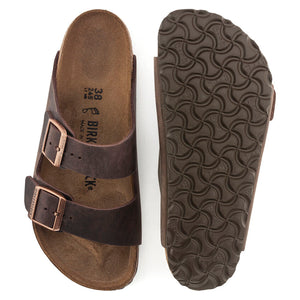 Birkenstock Arizona Leather Habana בירקנשטוק כפכפי גברים אריזונה חום