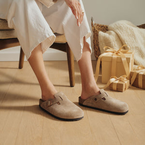 Birkenstock Boston BS Taupe בירקנשטוק כפכפי נשים בוסטון טיופ