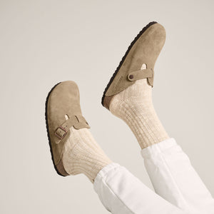 Birkenstock Boston BS Taupe בירקנשטוק כפכפי נשים בוסטון טיופ