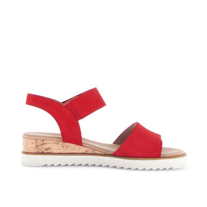 Gabor Red strappy sandal סנדלי גאבור לנשים