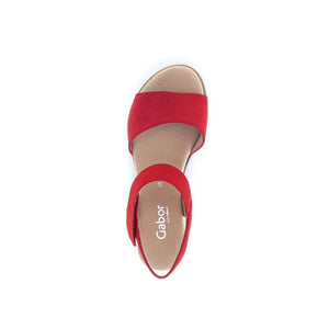 Gabor Red strappy sandal סנדלי גאבור לנשים