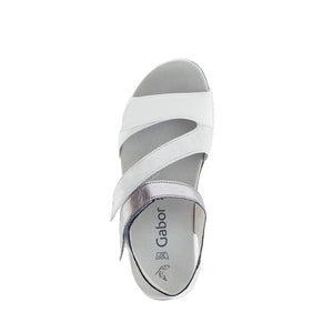 Gabor Platform sandals white סנדלי גאבור לנשים