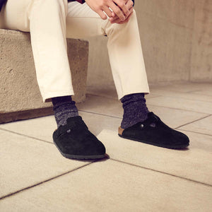 Birkenstock Boston BS Black בירקנשטוק כפכפי גברים בוסטון