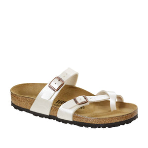 Birkenstock Mayari Graceful Pearl White כפכפי בירקנשטוק לנשים מיארי לבן פנינה