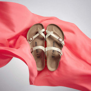 Birkenstock Mayari Graceful Pearl White כפכפי בירקנשטוק לנשים מיארי לבן פנינה