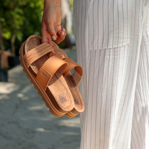 Reef Cushion Vista Hi Natural Braid כפכפי ריף לנשים