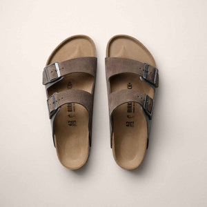 Birkenstock Arizona BS Concrete Gray Men כפכפי בירקנשטוק אריזונה אפור לגברים