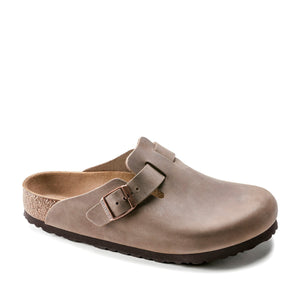 Birkenstock Boston Oiled Tabacco Brown בירקנשטוק כפכפי נשים בוסטון חום