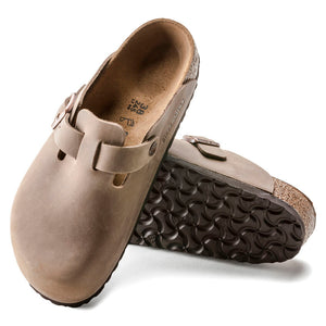 Birkenstock Boston Oiled Tabacco Brown בירקנשטוק כפכפי נשים בוסטון חום