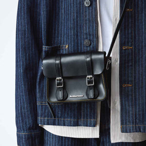 Dr. Martens Leather Crossbody Bag 7 Satchel Black תיק ד"ר מרטינס