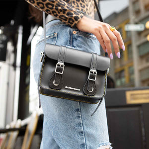 Dr. Martens Leather Crossbody Bag 7 Satchel Black תיק ד"ר מרטינס