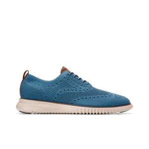 Cole Haan 2.Zerogrand Stitchlite Oxford Teal Ch Natural Pale Vachetta סניקרס קול האן לגברים