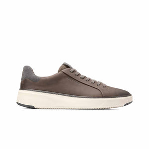 Cole Haan Grandpro Topspin Sneaker Morel Grey Pinstripe Ivory סניקרס קול האן לגברים