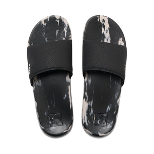 כפכפי גברים ריף Reef One Slide Black Taupe Marble