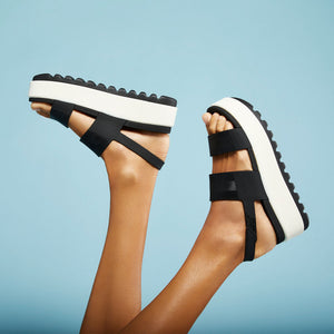 Reef Water Vista Higher Black Vintage כפכפי ריף לנשים