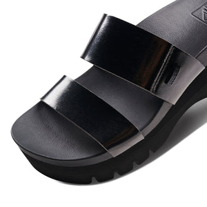 כפכפי נשים ריף Reef Cushion Vista Higher Black Patent