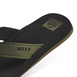 Reef The Layback Black Olive כפכפי ריף לגברים