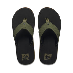 Reef The Layback Black Olive כפכפי ריף לגברים