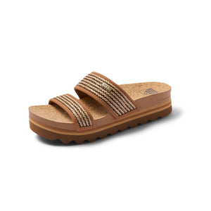 Reef Cushion Vista Hi Chocolate Raffia כפכפי ריף לנשים