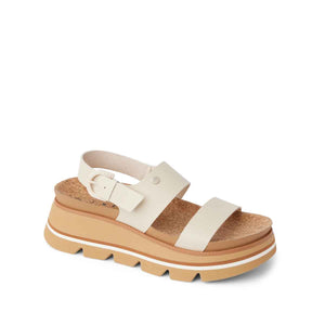 Reef Vista Luxe Liah White Tan סנדלי ריף לנשים