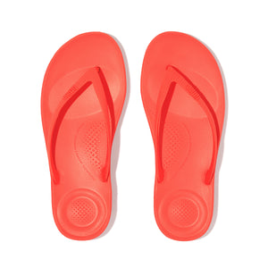 Fit Flop Iqushion Ergonomic Flip Flops Neon Orange פיט פלופ כפכפי נשים